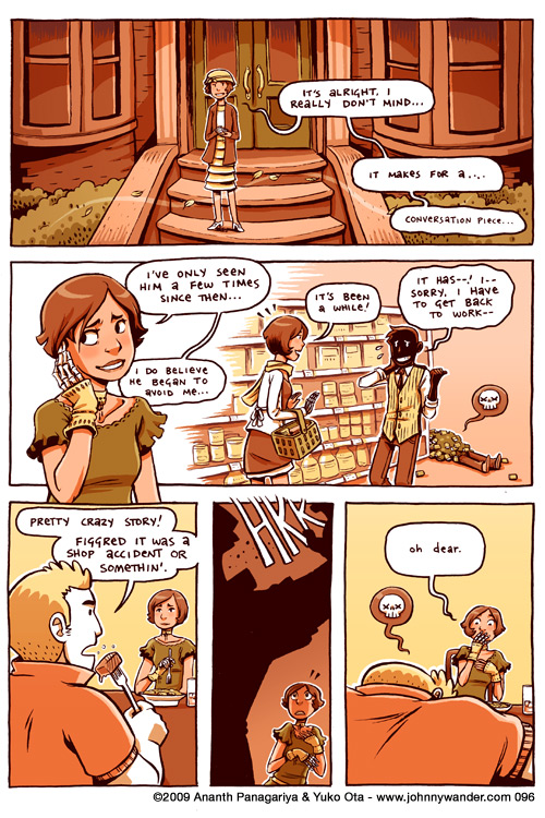 poor broseph, he only got one line 096 - girl with the skeleton hand 3