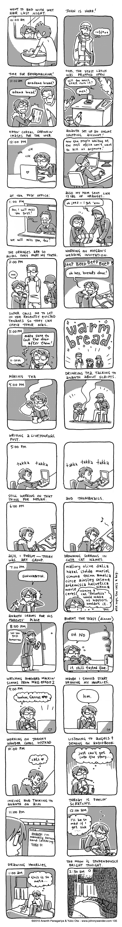 excruciatingly boring, but about average 135 - hourly comics: february 1st 2010