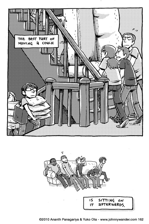 four floors down, six blocks across, five floors up 162 - woes of a fifth-floor tenant