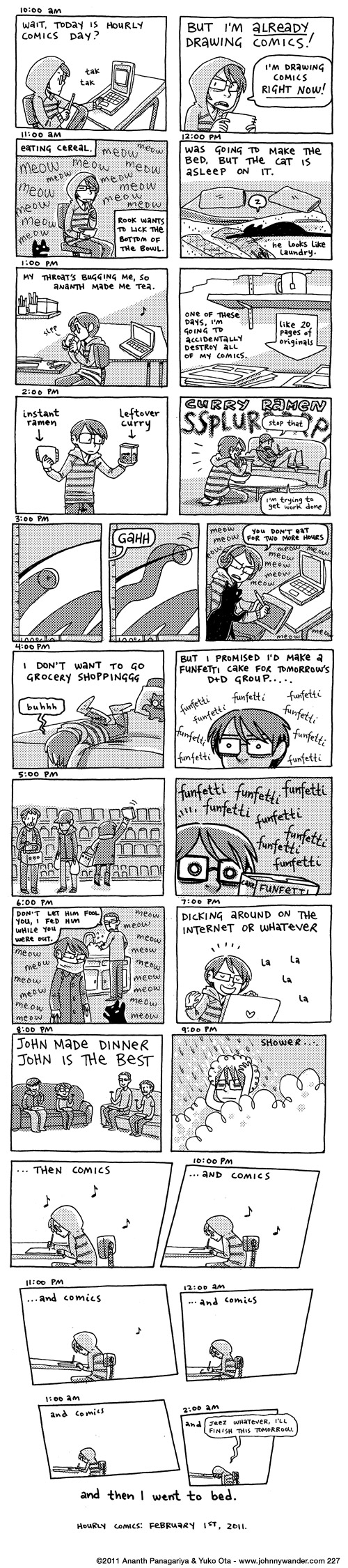 FUNFETTI FUNFETTI FUNFETTI FUNFETTI 227 - hourly comics: february 1st 2011