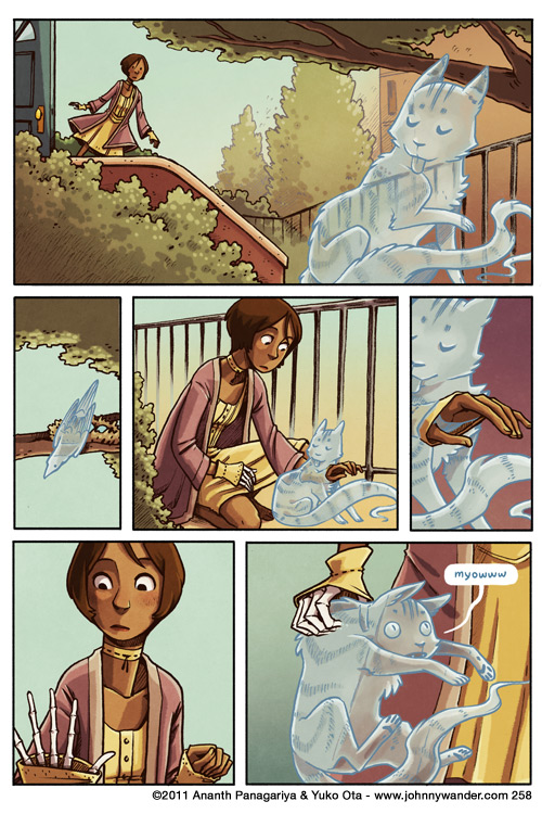 it should be mentioned that only ghost cats should be handled thusly 258 - girl with the skeleton hand 2 - 4
