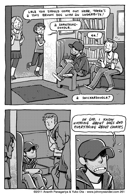 there are two types of people in the world: people who know about dogs, and people who know about cookies. there is no overlap. 261 - snickerdoggle