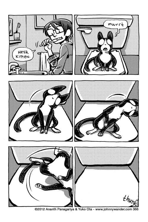 more like PURR-ception 366 - depth perception kitten