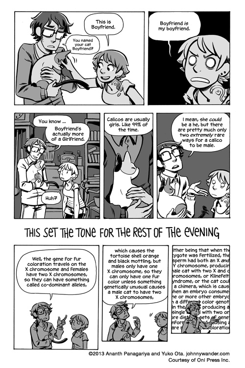 you named your cat ... boyfriend. Lucky Penny - 061