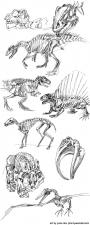dinosaur gesture drawings forever